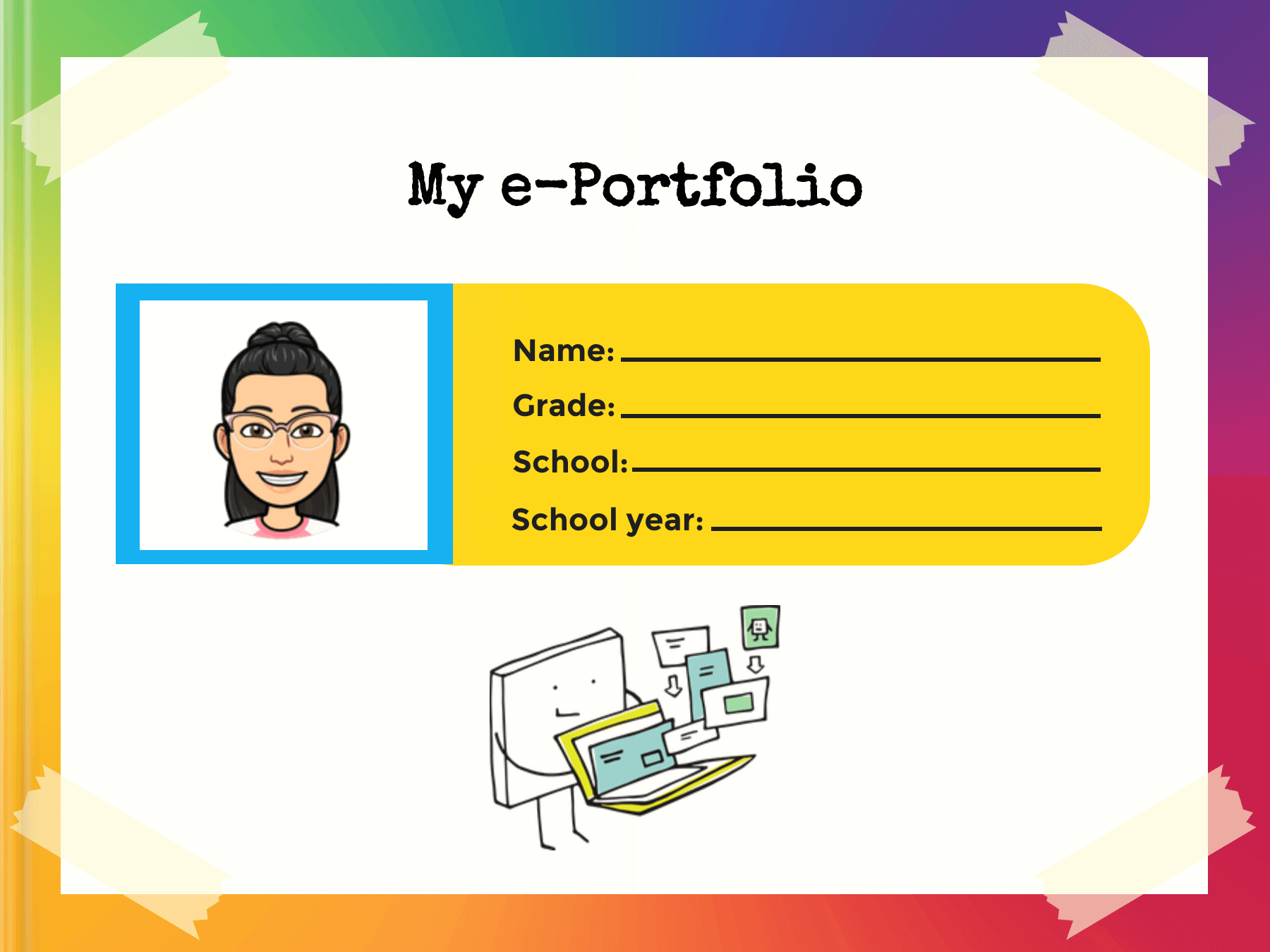 My E-portfolio book cover